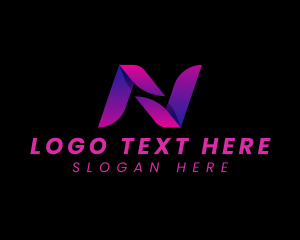 Creative - Creative Media  Startup Letter N logo design