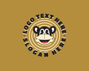 Bandanna - Cartoon Monkey Gamer logo design