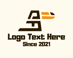 Minimalist Geometric Toucan logo design