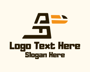 Minimalist Geometric Toucan Logo