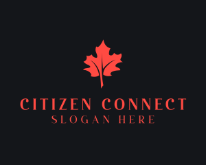 Citizenship - Canadian Maple Leaf logo design
