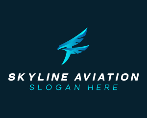 Flight - Falcon Flight Company logo design