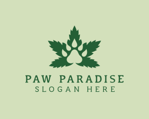 Paw - Paw Marijuana Hemp logo design