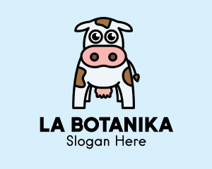 Cute Cow Dairy Logo