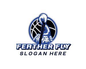 Pelican Basketball Sports logo design