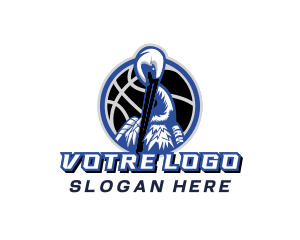 League - Pelican Basketball Sports logo design
