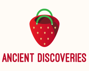 Cute Strawberry Bag  logo design