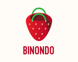 Farmer - Cute Strawberry Bag logo design