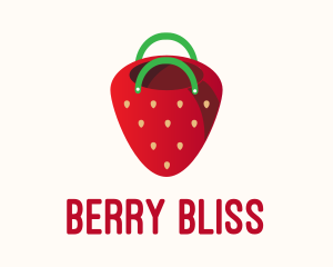 Strawberry - Cute Strawberry Bag logo design