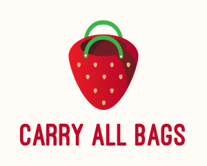 Bag - Cute Strawberry Bag logo design