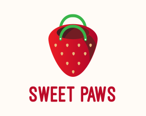 Cute - Cute Strawberry Bag logo design