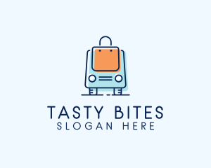 Online Shopping - Shopping Bag Vehicle logo design