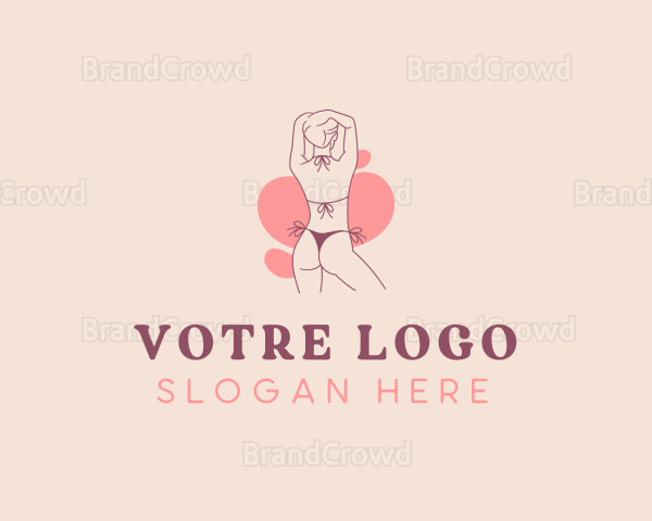 Woman Body Bikini Logo