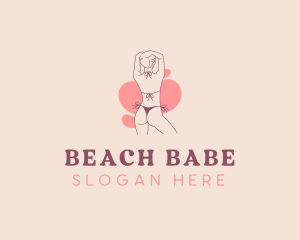 Woman Body Bikini logo design
