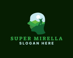 Mental - Outdoor Hiking Wellness logo design