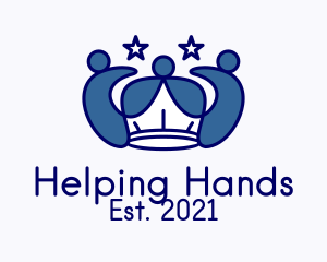 Volunteering - People Crown Community logo design