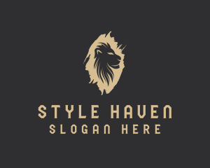 Shelter - Lion Safari Silhouette logo design