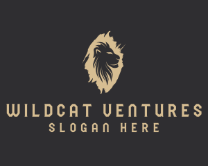 Lion Safari Silhouette logo design