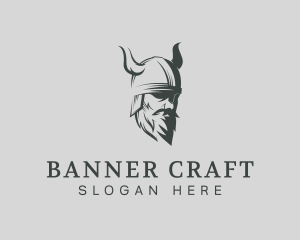 Viking Beard Man logo design