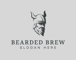 Viking Beard Man logo design