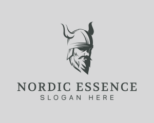 Nordic - Viking Beard Man logo design