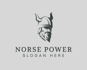 Viking Beard Man logo design