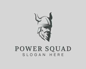 Squad - Viking Beard Man logo design