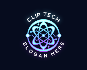 Tech Atom Chemistry logo design