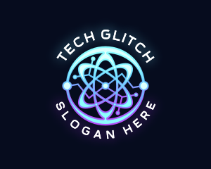 Tech Atom Chemistry logo design