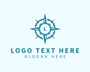 Adventure Compass Navigation logo design