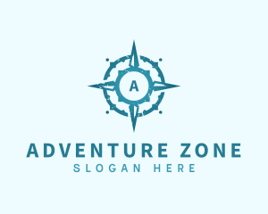 Adventure Compass Navigation logo design