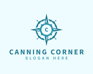 Adventure Compass Navigation logo design