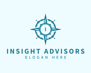 Adventure Compass Navigation logo design