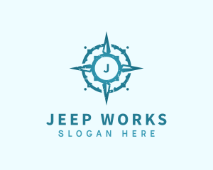 Adventure Compass Navigation logo design