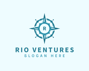 Adventure Compass Navigation logo design