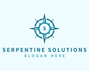 Adventure Compass Navigation logo design