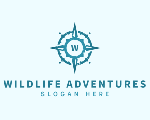 Adventure Compass Navigation logo design