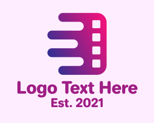 Movie Production - Fast Film Strip logo design