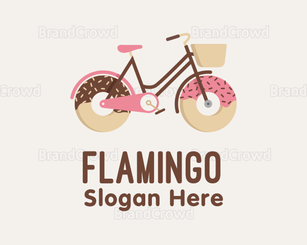 Doughnut Bicycle Cycle Logo