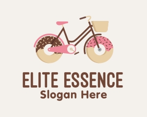 Bake Shop - Doughnut Bicycle Cycle logo design