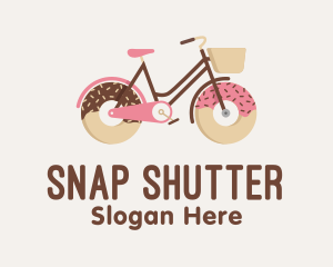 Sweets - Doughnut Bicycle Cycle logo design