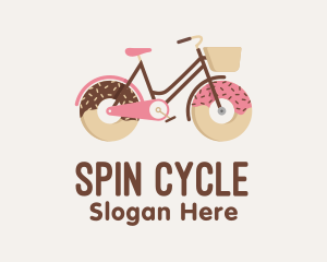 Doughnut Bicycle Cycle logo design