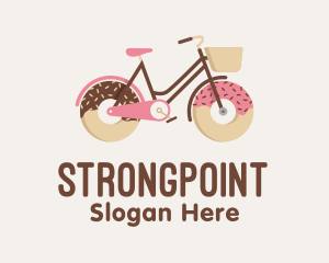 Bread - Doughnut Bicycle Cycle logo design