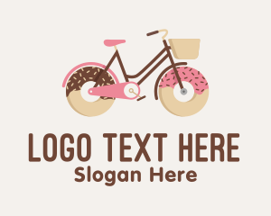 Doughnut Bicycle Cycle Logo