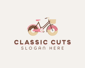 Doughnut Bicycle Cycle logo design