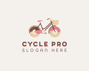 Doughnut Bicycle Cycle logo design