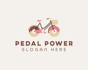 Doughnut Bicycle Cycle logo design