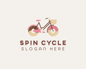 Doughnut Bicycle Cycle logo design