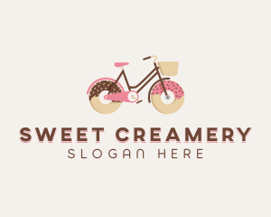 Doughnut Bicycle Cycle logo design