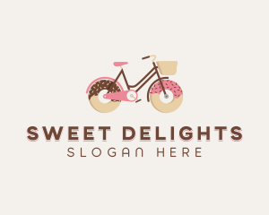 Doughnut Bicycle Cycle logo design